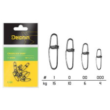  Delphin Crosslock snap C-03 BN/1 kapocs 10db horgászkiegészítő