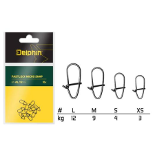 Delphin Fastlock micro snap L/12kg 10db horgászkiegészítő