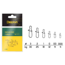 Delphin Fastlock Snap C-01 BN/00 10db horgászkiegészítő