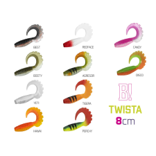 Delphin Gumihal Delphin TWISTA UVs / 5db 8cm/CANDY csali