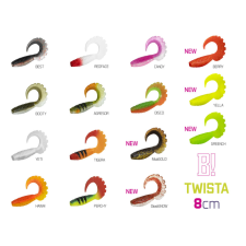 Delphin Gumihal Delphin TWISTA UVs / 5db - 8cm/DeadSNOW csali
