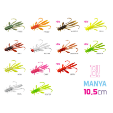 Delphin MANYA UVs nimfa / 5db - 10.5cm/BERRY csali