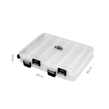 Delphin TBX Duo 210-12P Clip 210x165x40mm szerelékes doboz horgászkiegészítő