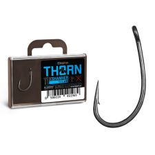 Delphin THORN Shanker pontyozó - bojlis horog, titán, matt fekete, #4, 11db horog