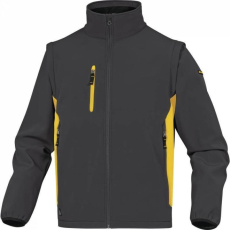 Delta Dzseki Mysen2 softshell hideg elleni cippzárral záródó grey/yellow M
