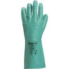 Delta Kesztyű nitril pamut bolyhozással 33cm green 7,5 védőkesztyű