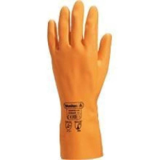 Delta Kesztyű Venipro latex pamut bolyhozással vastagság 1 mm 30cm orange 8,5