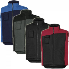 Delta Mellény Fidji2 PVC bevonatú poliészter 4 zseb black/red XXL munkaruha