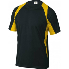 Delta Póló Bicolor sport és szabadidő lélegző könnyű black/yellow M