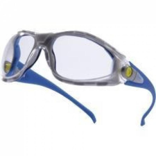 Delta Szemüveg Pacaya polikarbonát lencse állítható dőlésszögű kék szárak clear védőszemüveg