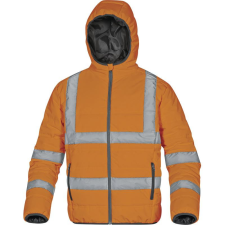 DeltaPlus Doonhv munkavédelmi jólláthatósági kabát narancs színben láthatósági ruházat