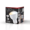 DELUX LED GU10 5,5W 400lm 2700-6500K fényforrás 120fokos Ra80 230V CCT, Smart Wi-fi, szabályozható fényerő, DEL1630 deLux