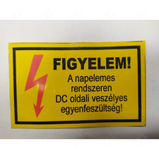 DELUX Matrica 60x100 napelemrendszer DC fesz.veszély villanyszerelés