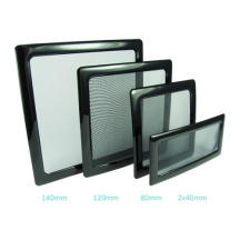 DEMCIFLEX Dust Filter 2x40mm Fekete/Fehér asztali számítógép kellék