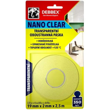 Den Braven NANO CLEARg, 19 mm × 2 mm x 2,5 m ragasztószalag és takarófólia