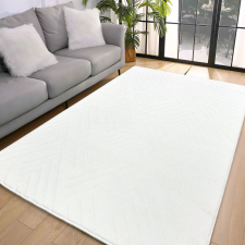  Den. Deluxy rombusz fehér Puha Szőnyeg 80szett=2dbx80x150+80x250cm-hátul gumis lakástextília