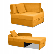  Denis gyerek sarokkanapé, kihúzható konténer, gyerekágy, Kubuś matrac bútor