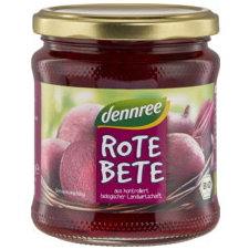  Dennree bio szeletelt cékla üveges 330 g konzerv