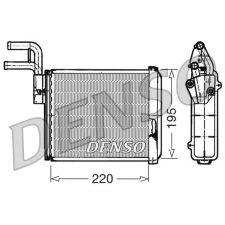 Denso Hőcserélő, belső tér fűtés DENSO DRR09032 autóalkatrész