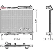 Denso hűtő, motorhűtés DRM10123 autóalkatrész