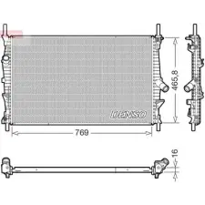 Denso hűtő, motorhűtés DRM10124 autóalkatrész