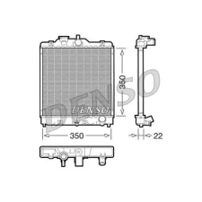 Denso hűtő, motorhűtés DRM40003 autóalkatrész