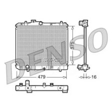 Denso hűtő, motorhűtés DRM47004 autóalkatrész