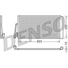 Denso kondenzátor, klíma DCN05102 autóalkatrész