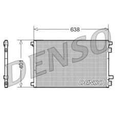 Denso kondenzátor, klíma DCN23012 autóalkatrész