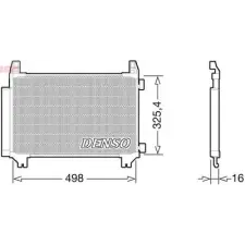 Denso kondenzátor, klíma DCN50028 autóalkatrész