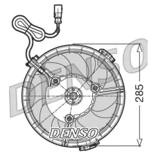 Denso ventilátor, motorhűtés DER02005 autóalkatrész