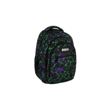 DERFORM BackUp iskolatáska, hátizsák - 3 rekeszes - Black, green (PLB7O52) iskolatáska