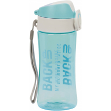 DERFORM BackUp kulacs, 400 ml, átlátszó, türkiz kulacs, kulacstartó