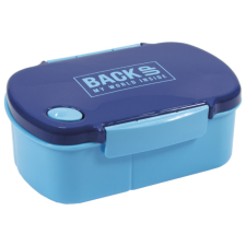 DERFORM BackUp műanyag csatos uzsonnás doboz - Kék uzsonnás doboz