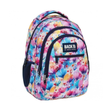 DERFORM BackUp Virágos hátizsák - 3 rekeszes - Nyári virágok (PLB6O09) iskolatáska