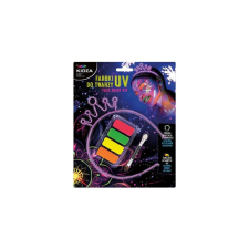 DERFORM Kidea 4 színű UV arcfesték készlet - fejpánttal (FDTUVOSKA) arcfesték