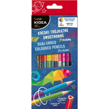 DERFORM Kidea Kétoldalú Háromszög Színes Ceruza Készletú 24 db-os (KTD24KKA) színes ceruza