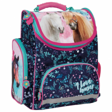 DERFORM Lovas ergonómikus iskolatáska 37x27x16cm, KO23, rózsaszín-kék iskolatáska