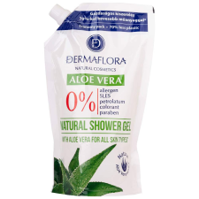  Dermaflora 0% tusfürdő utántöltő aloe vera 500 ml tusfürdők