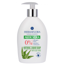 Dermaflora Dermaflora 0% folyékony szappan aloe vera 400 ml tisztító- és takarítószer, higiénia