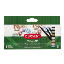 Derwent Academy Filctoll készlet - 8 különböző metál szín (8 db) filctoll, marker