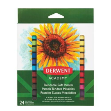 Derwent Pasztell kréta, DERWENT "Academy", 24 különböző szín pasztellkréta