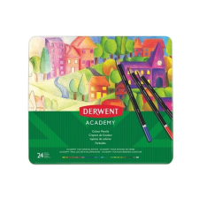 Derwent Színes ceruza készlet, fém doboz, DERWENT &quot;Academy&quot;, 24 különböző szín színes ceruza