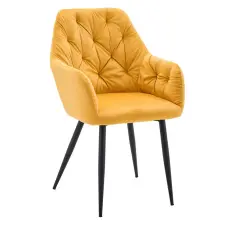  Design fotel, sárga Velvet szövet, VERIO NEW bútor