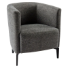  Design fotel, szürke/fekete, KAPY