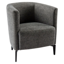 Design fotel, szürke/fekete, KAPY bútor