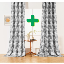 Design függöny FLOCUS 140x270 cm (2 db), mintás lakástextília