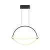  Design LED csillár (12W) fekete színű - természetes fehér