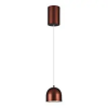  Design LED függeszték (8.5W), barna színű - meleg fehér, érintéssel vezérelhető