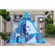 Design napvitorla árnyékoló 3x3M Manhattan blue kerti bútor
